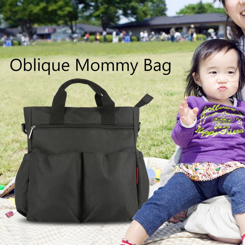 YAHHU Large Capacity Baby Diaper Bag Backpack, Multi-Function Maternity Nappy Bag with Stroller Straps, Water-Resistant (15.75 inches / 40 cm), Black [cite: 5]