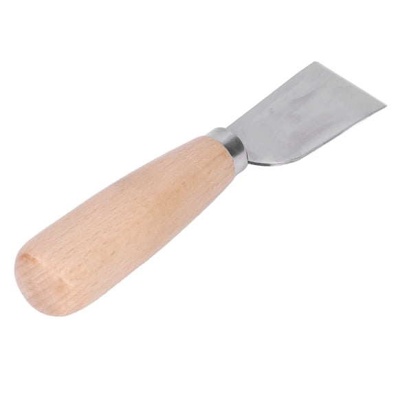 YAHHU Leather Craft Knife with Ergonomic Log Handle, Precision Stainless Steel Blade for DIY Handmade Carving, Trimming, and Skiving Projects, Wood Color, Essential Leatherworking Tool, 1 Piece