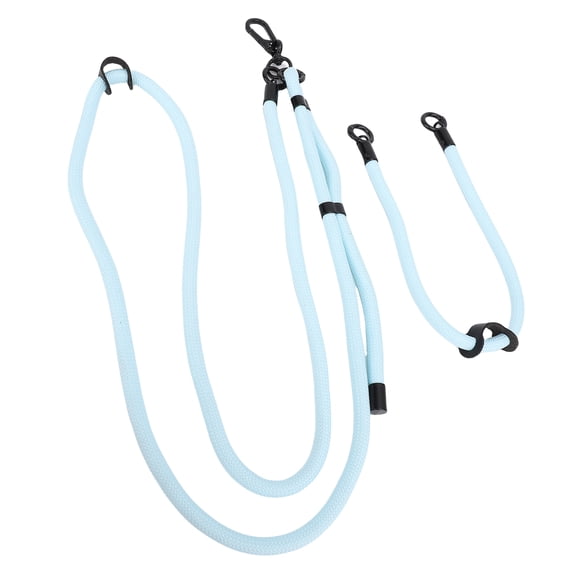 YAHHU Light Blue Crossbody Camera Strap and Hand Lanyard Replacement Fit for Insta360 X5 X4 X3 Pocket 3 Quick Release Anti Lost Rope (19.29-33.46 inches / 49-85 cm)