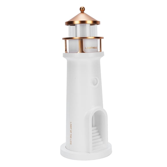 YAHHU Lighthouse Night Lamp Multifunctional Exquisite Decorative Moonlight Projector for Bedroom