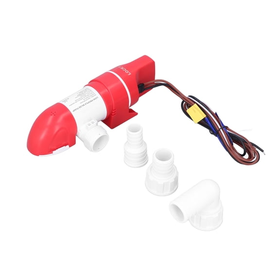 YAHHU Low Profile Bilge Pump 1100 GPH / 4160 LPH Electric Automatic Stainless Steel DC12V 360 Rotation for Boats