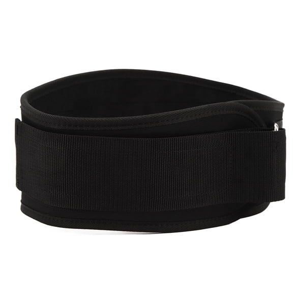 YAHHU Lumbar Support Belt Adjustable Waist Compression Brace for Sports, Strength Training Weightlifting Protective Gear, Black, Large (12.99 inches / 33 cm)