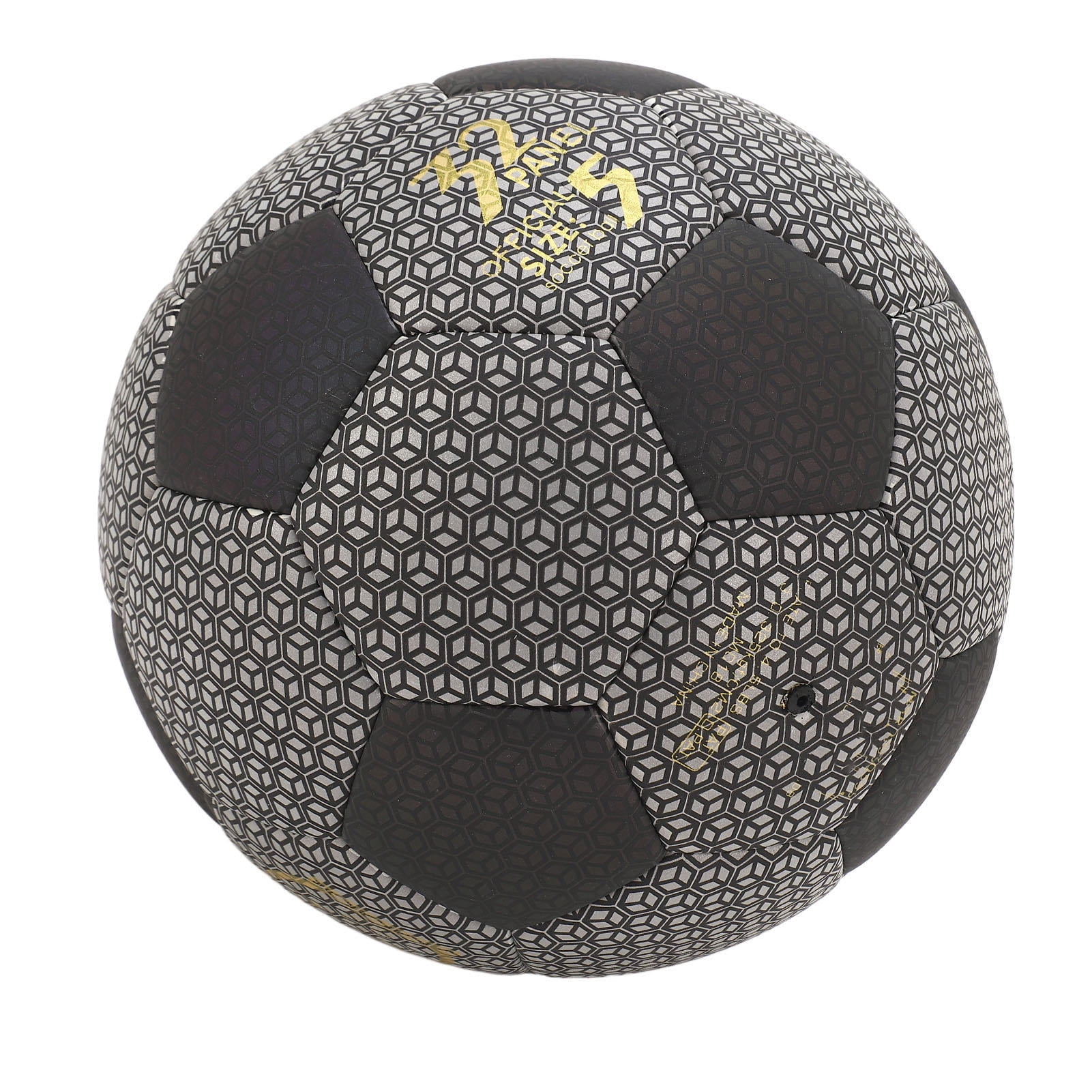 YAHHU Luminous Reflective PU Football – No.5 Holographic Glow Ball for Night Training & Indoor/Outdoor Play