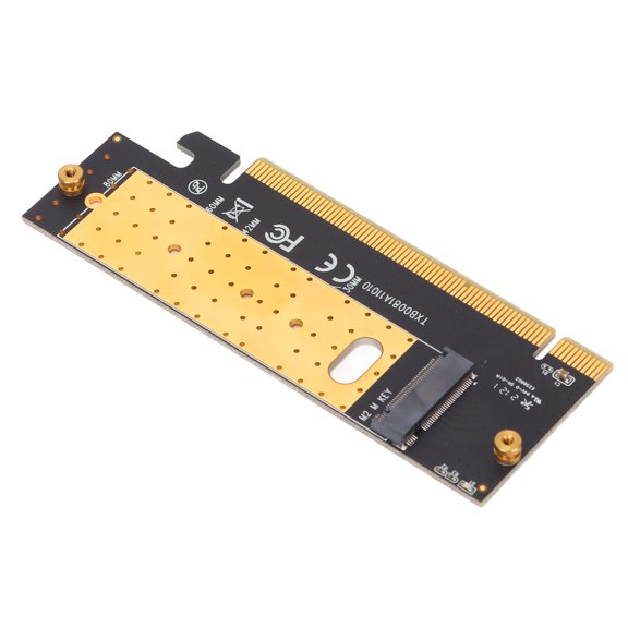 YAHHU M.2 to PCIE Adapter, NVMe SSD to PCIe X16 Host Controller Card Hub Expansion Board with Premium Aluminum Heat Sink for Desktop PC, Supports 2230/2242/2260/2280 Windows & Linux (10" / 25.4 cm)