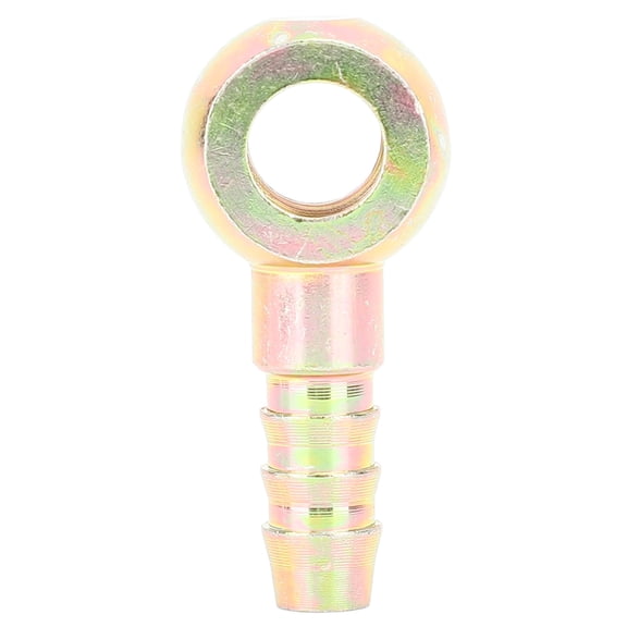 YAHHU M10 to 3/8 Inch 9.5mm Push Barb Tail Hose Adapter Automotive Fuel Line Fitting Connector Strong Carrying Capacity Replacement Part for Piping Connections Fluid Flow Control Silver