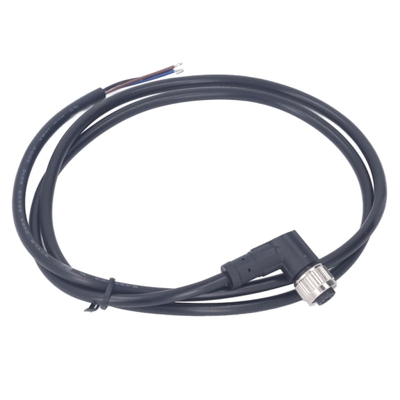 YAHHU M12 Cable 4 Pin Aviation Socket Electrical Cable Right Angle Female Connector 1M / 3.28ft 250V AC DC for Machine Equipment [cite: 9]