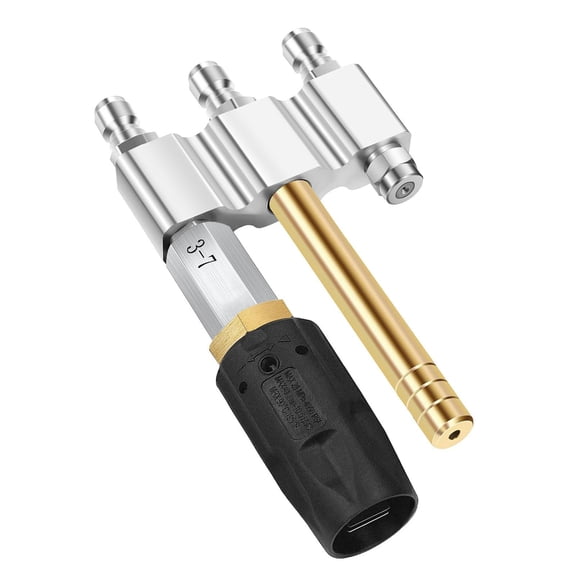 YAHHU M5 Twist Nozzle 1/4 inch Quick Connect 1000-4050 PSI 3-7 GPM High Pressure Long Reach Soap Downstream Washer Attachment (Length 7.87 inches / 20 cm)