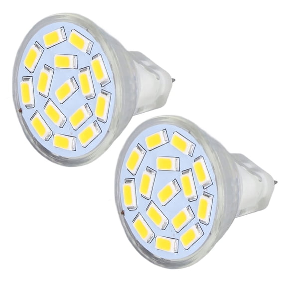 YAHHU MR11 LED Light Bulb 12V 3W 3000K Warm Light Ceramic Base Spot Lamp Bulbs, Eye Protection & Ultraviolet Free, 2-Pack (1.38 x 1.18 inches / 3.5 x 3.0 cm)
