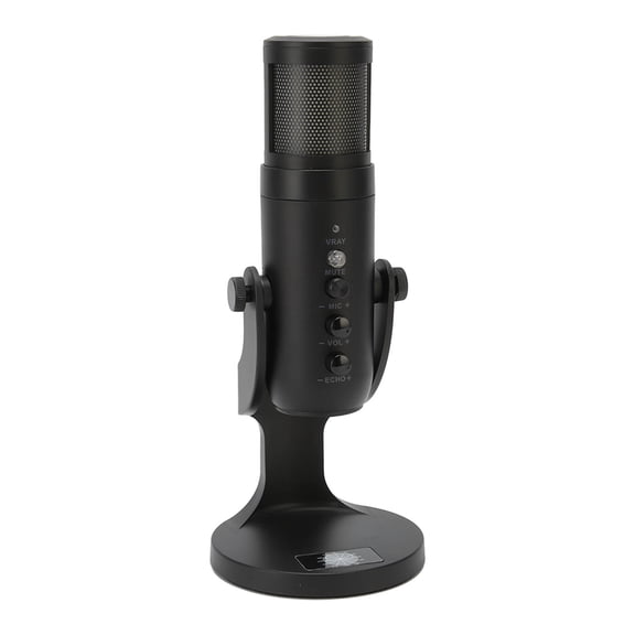 YAHHU MU900 USB Condenser Microphone RGB Light Recording Rotatable Computer Mic for PC Laptop (9.06 inches / 23 cm)