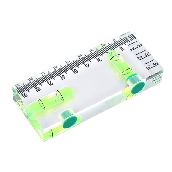 YAHHU Magnetic Bubble Level Acrylic Horizontal Vertical Portable Pocket Level Small Measuring Tool for Home Decoration Construction Site Universal Fit Precision Leveling Tool