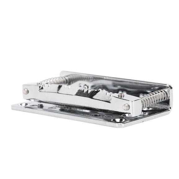 YAHHU Mandolin Bridge Cr Alloy 8 String Metal Replacement Part for Musical Instrument Accessories with Wrench and Screws Chrome Finish Durable Sturdy Easy Installation 68x37x13mm