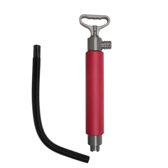 YAHHU Manual Bilge Pump for Kayak Canoe Portable Hand Water Pump with Extension Hose, Red