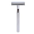 thumbnail image 1 of YAHHU Manual Double Sided Shaving Tool Kit for Men, Premium Metal Safety Razor with Non-Slip Handle, Includes 10 Refill Blades, Portable Grooming Essential, Silver (5.12 inches / 13 cm), 1 of 6
