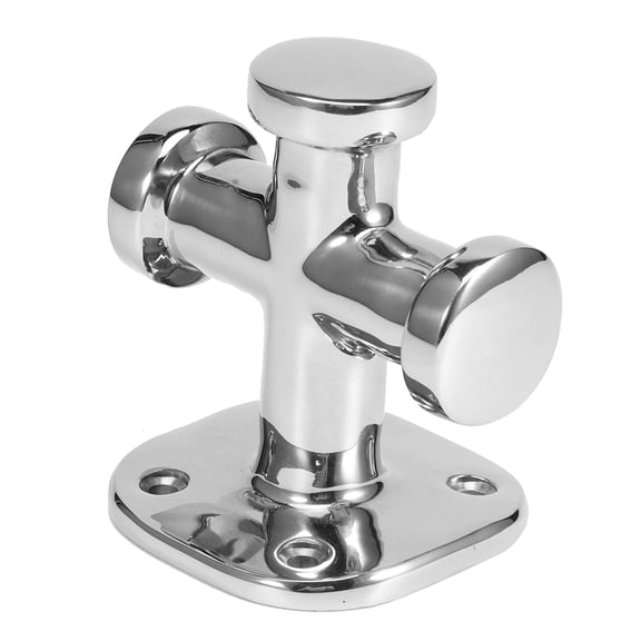YAHHU Marine Single Cross Bollard Mooring Bitt Cleat 316 Stainless Steel 3.3 inches / 83.8 mm Deck Hardware for Boat