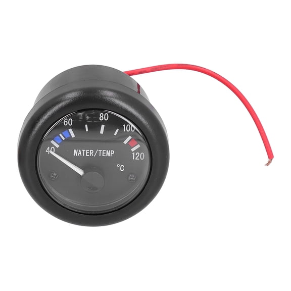 YAHHU Marine Water Temperature Gauge 40-120 LED Backlight with Alarm Sensor Indicator Light 12V for Boat Yacht RV Auto Motor Home Dashboard
