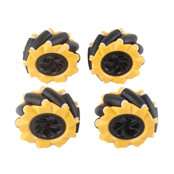 YAHHU Mecanum Omni Directional Smart Robot Car Wheel Parts Accessories DIY Toy Components 80mm (2 Pairs)