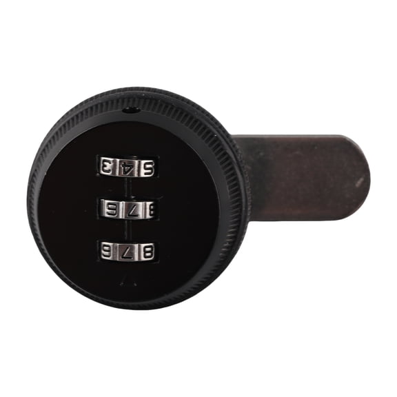 YAHHU Mechanical Password Cam Lock 3-Digit Combination Cabinet Lock Heavy-Duty Zinc Alloy Keyless Security Hardware for Mailbox Drawer Wardrobe Safe Box, Black (1.2 inches / 31 mm)