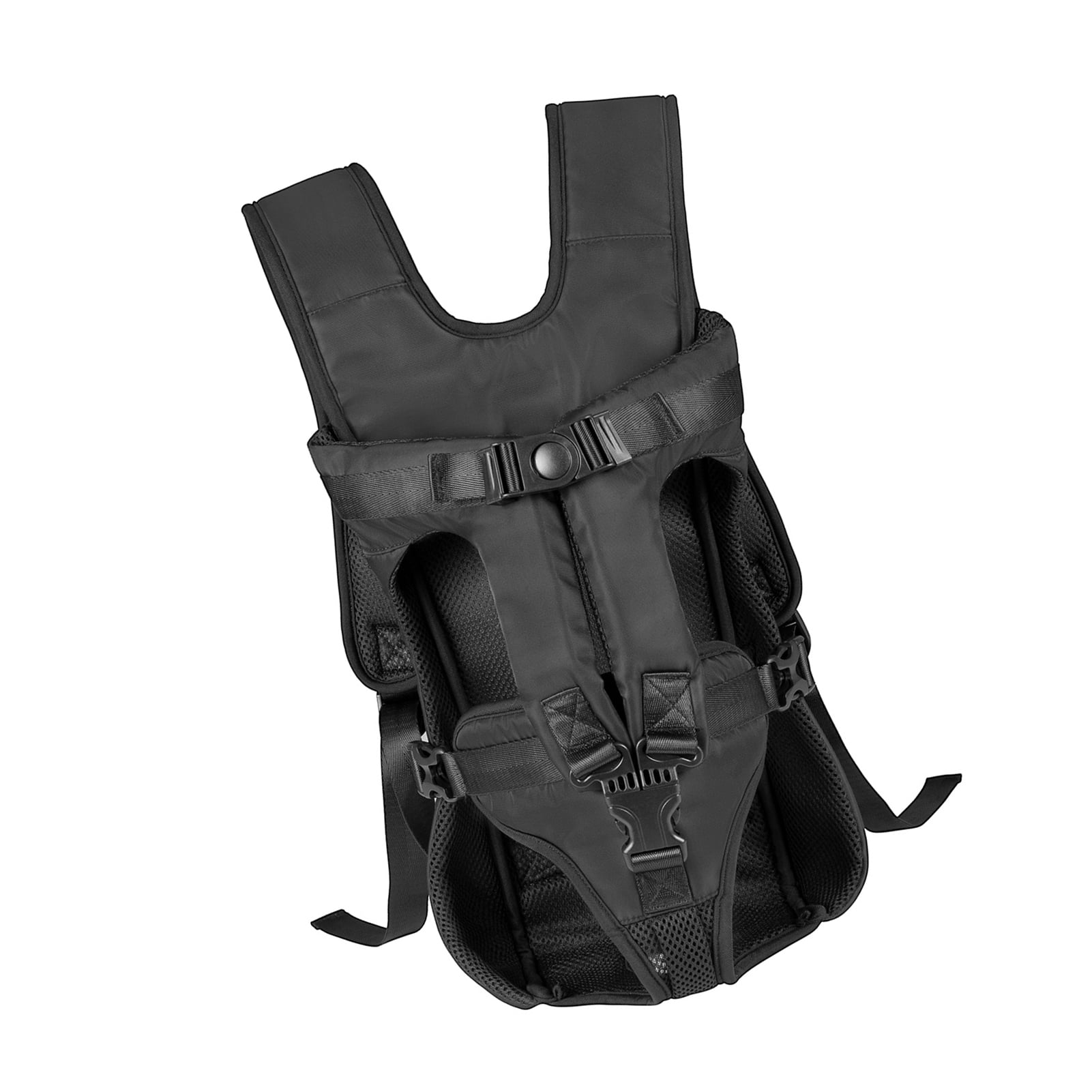 YAHHU Medium Pet Carrier Backpack for Dogs, Water-Resistant Adjustable Dog Travel Bag, Black, M (14.17 in / 36 cm)