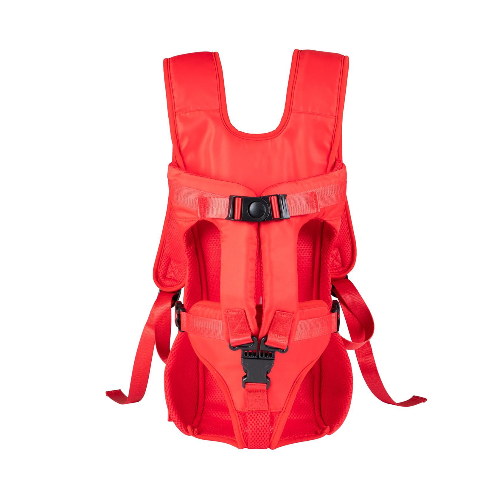 YAHHU Medium Pet Carrier Backpack for Dogs, Water-Resistant Adjustable Dog Travel Bag, Red, M (14.17 in / 36 cm)