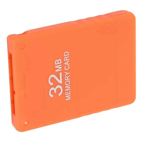 YAHHU Memory Card 32MB High Speed Efficient Portable Gaming Memory Card for PlayStation 2 Orange