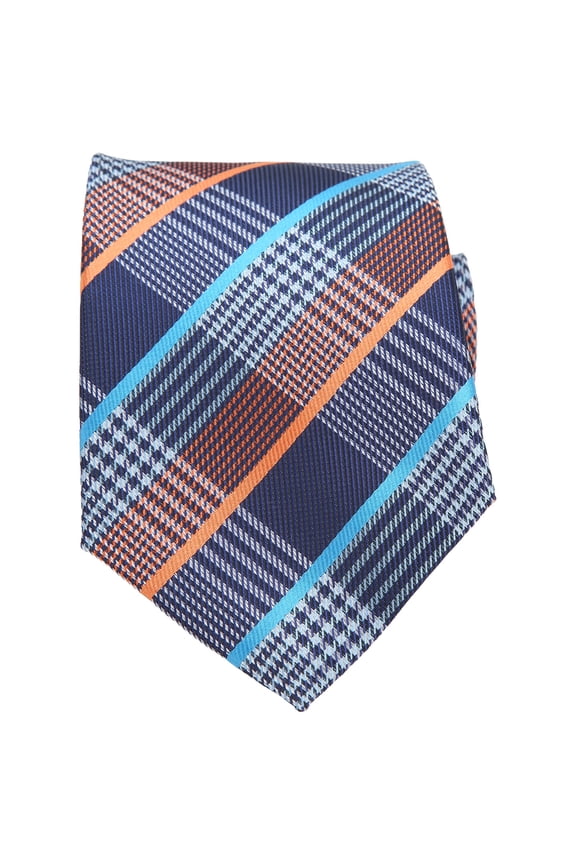Men's Plaid Necktie Approx 57.5in Long 3.1in Wide Polyester Silk High Density Classic Style Tie for Wedding Party Meeting Business Formal Occasions, 1 Piece
