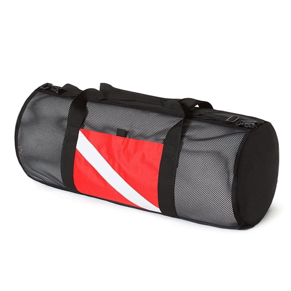 YAHHU Mesh Duffel Gear Bag Snorkel Equipment Carry Bag for Mask Snorkel Fins Scuba Diving Surfing Gear Premium Rip-Stop Nylon Waterproof Adjustable Strap High Capacity Storage