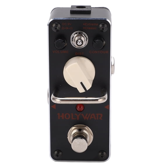 YAHHU Metal Distortion Pedal Black Electric Guitar Effect Pedals Extreme Classic Modes, 5.12 in / 13 cm Compact Size, High-Gain Heavy Metal Distortion Pedal for Electric Guitars