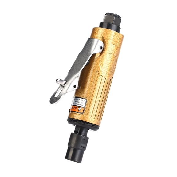 YAHHU Metal Straight Shank Pneumatic Air Die Grinder Polishing Engraving Tool, 25000 RPM High Speed, 1/4 Inch Air Inlet, 6.1 inches / 15.5 cm Length, Lightweight Aluminum Alloy Construction