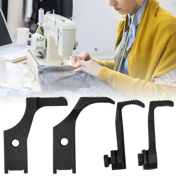 YAHHU Metal Zipper Foot 240133/240153 and 240135/240158 for Industrial Sewing Machine Accessory Replacement Part, 4 Pieces Set, Durable Steel Construction Fits Multiple Brands[cite: 1]