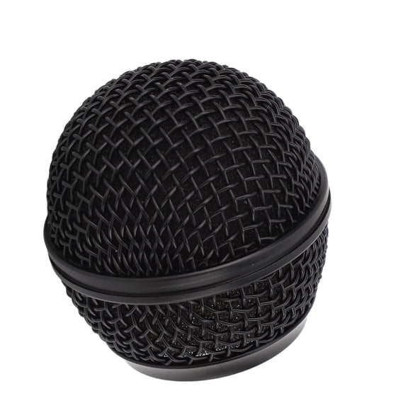 YAHHU Microphone Head Replace Black Grille Ball with Inner Foam Metal Mesh Replacement Head for BETA58 SV100 1.97 inches / 5.00 cm