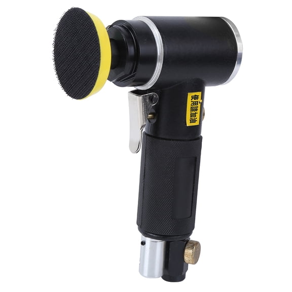 YAHHU Mini Air Sander Pneumatic Polishing Machine, 2 inches / 5.08 cm and 3 inches / 7.62 cm Eccentric Orbital Sandpaper Tool for Woodworking Automotive, 1500 RPM, American Interface YC-2612