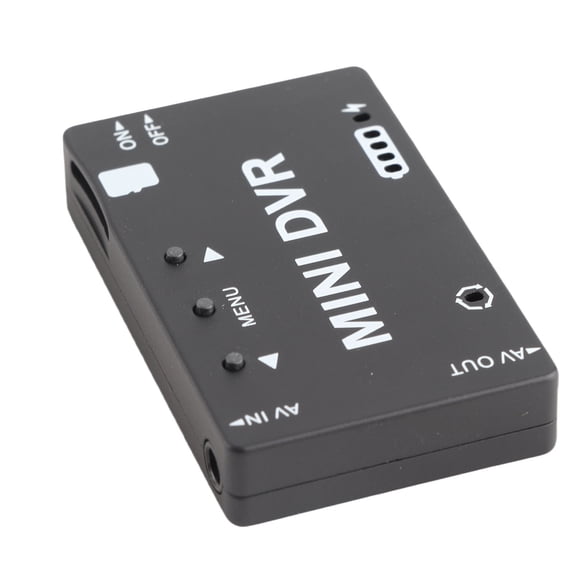 YAHHU Mini FPV DVR Module NTSC PAL Switchable Built-in Battery Video Audio Recorder for RC Models, Black