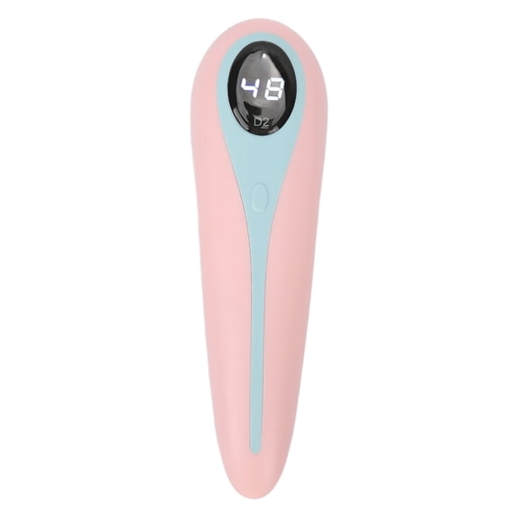 YAHHU Mini LED Nail Curing Lamp Portable Handheld Polish Dryer Pink 5W 3pcs Light Chips 30s 60s Timing 365nm 405nm For Gel Nails 6.69 inches / 17 cm
