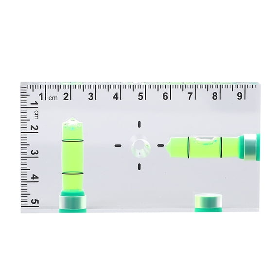 YAHHU Mini Level Ruler with 3 Magnets Compact Acrylic Level Tool Horizontal Vertical Measurement 3.74 x 1.97 in