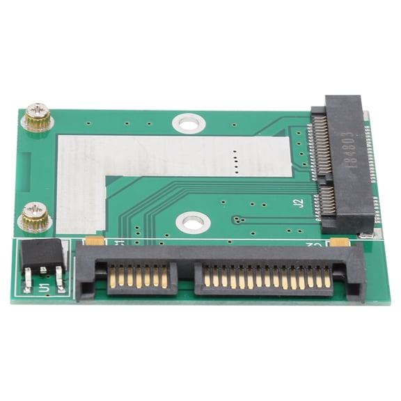 YAHHU Mini PCI-E mSATA SSD to 2.5 Inch SATA 3.0 Adapter Converter Riser Card, 6.0 Gbps High Speed Transfer Extension Board for Laptop and Desktop PC (8.00 x 4.00 x 1.00 inches / 20.3 x 10.2 x 2.5 cm)