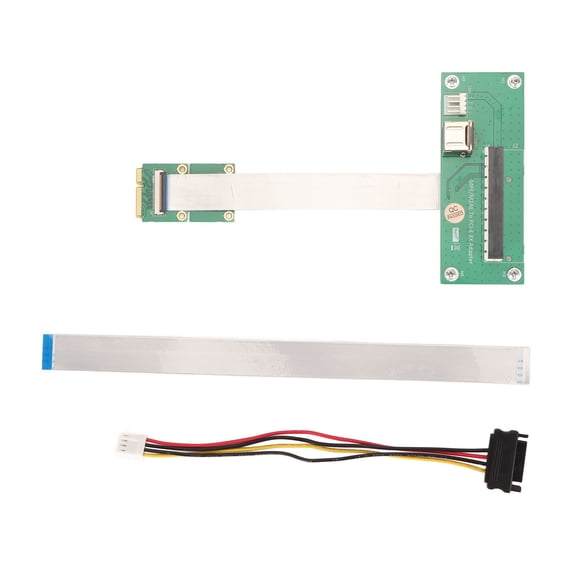 YAHHU Mini PCIe to PCIe 8X Extension Cable 2.5Gpbs Plug and Play Adapter Card with High Speed FPC Cable and Magnetic Pad for Desktop Setup and Maintenance