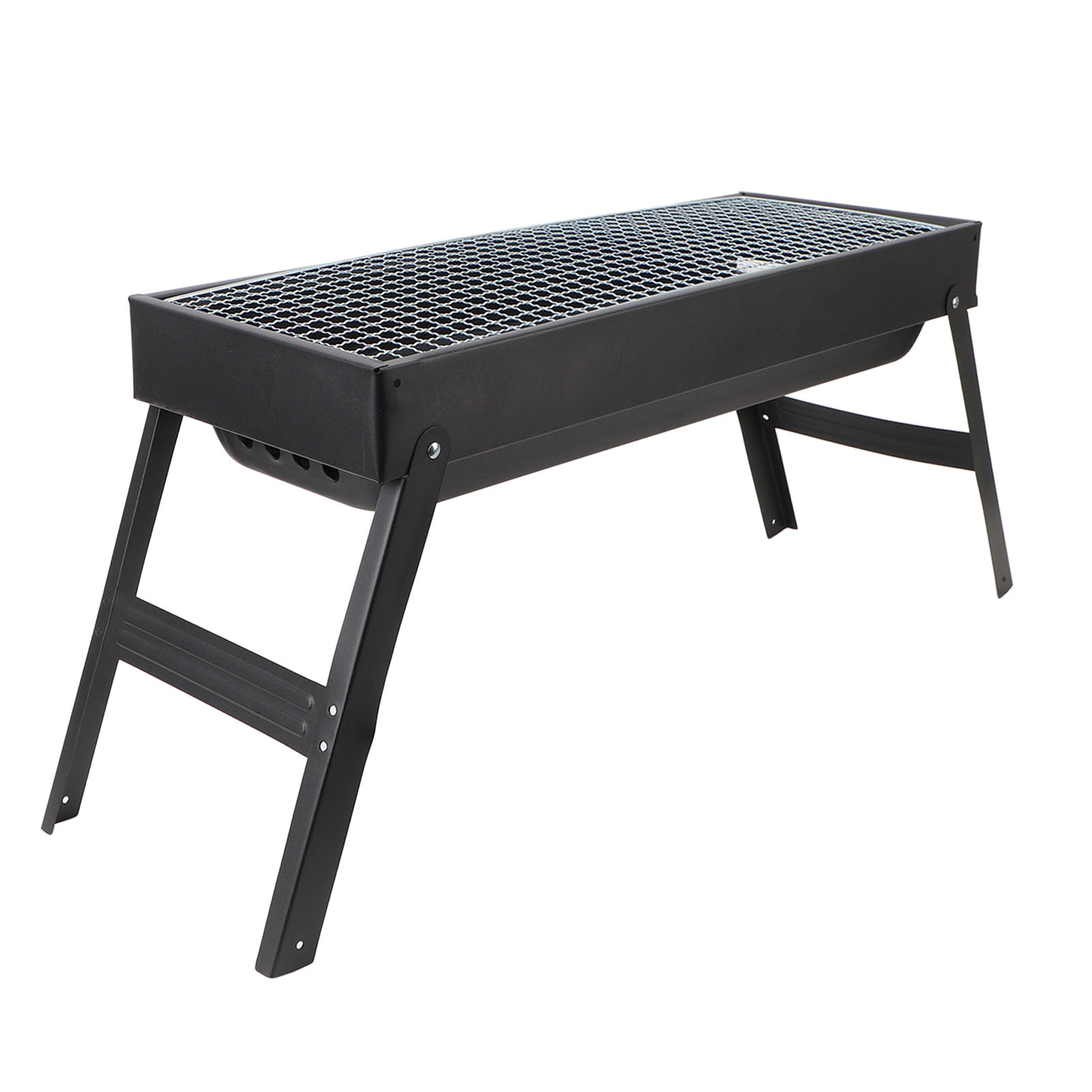 YAHHU Mini Portable Charcoal Barbecue Grill Outdoor Folding BBQ Accessories Iron 10 inches / 25.4 cm