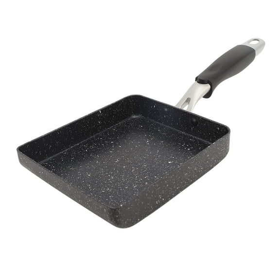 YAHHU Mini Rectangle Egg Frying Pan 5.9x7.1in,Nonstick, HeatResistant, Dishwasher Safe Perfect for Tamagoyaki, Omelettes, Pancakes & More