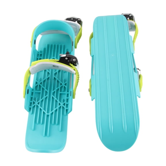 YAHHU Mini Ski Skates Adjustable Skiboards for Kids Winter Sports Attach to Boots Downhill Slopes Short Skis, 15.16 inches / 38.5 cm, Multicolor