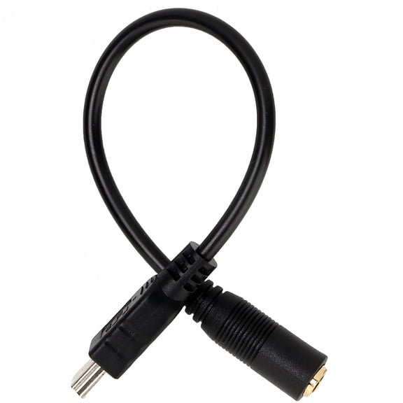 YAHHU Mini USB to 3.5mm Three Pole Audio Jack Microphone Adapter Cable for Gopro Camera [cite: 1]