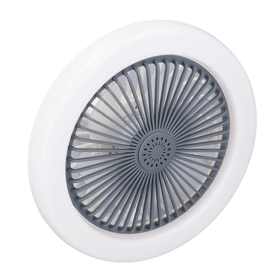 YAHHU Modern Ceiling Fan Light 85-265V Adjustable Lighting Fan with E27 Lamp Base for Home Room[cite: 1], 9.84 inches / 25 cm Diameter, Energy Efficient LED, Matte Grey Finish