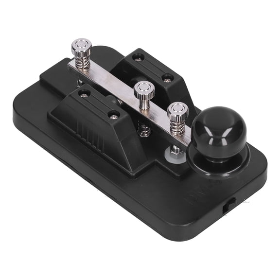 YAHHU Morse Code Key Telegraph Tapper Manual CW Practice Tool Trainer with Buzzer for Beginner Black