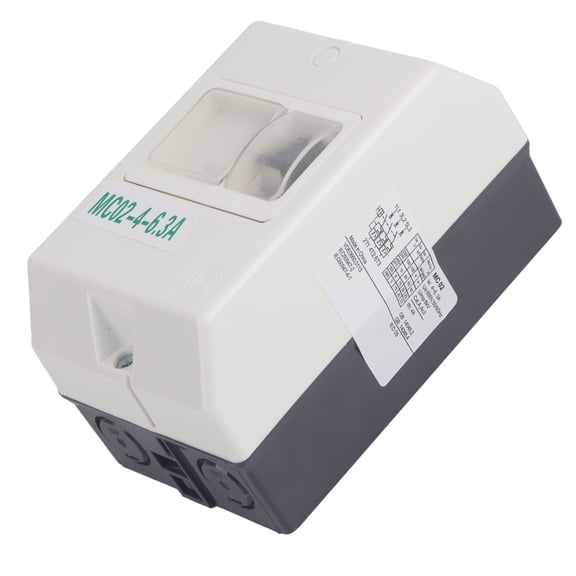 YAHHU Motor Protection Switch ABS Waterproof IP55 Circuit Breaker 220V 380V 4-6.3A[cite: 1]