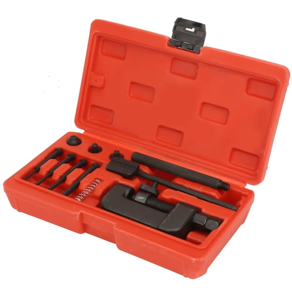 YAHHU Motorcycle and Bike Chain Breaker Splitter Link Riveter Repair Tool Set Kit. Ideal for 428, 430, 520, 525, 530 Chains. Heavy Duty Chrome Vanadium Steel Riveting Tool Set (8.66 inches / 22 cm)