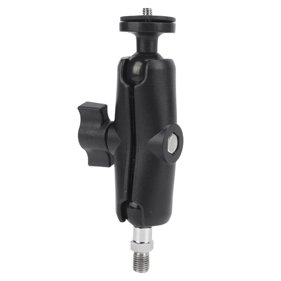 YAHHU Motorcycle Bike Handlebar Camera Holder 360 Rotating Rearview Mirror Mount Bracket with 1/4-inch Screw Adapter, Heavy Duty Metal Stand Compatible with Action Cameras & Mobile Phones (11 in)