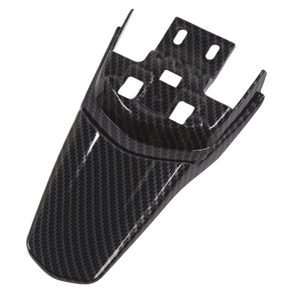 YAHHU Motorcycle Rear Mudguard Protective Carbon Fiber Pattern Sturdy Mudguard Protector Replacement for SurRon Light Bee X S, Durable ABS Splash Guard for Dirt Bike, Black, 10.63 in / 27 cm Length