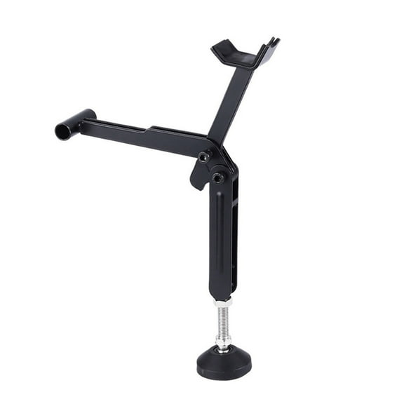 YAHHU Motorcycle Stand Foldable Front & Rear Wheel Lift Support Frame for Chain Cleaning Maintenance, Adjustable Black (14.96 in / 38 cm)
