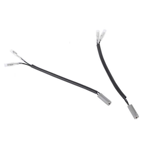 YAHHU Motorcycle Turn Signal Adapter Wire Indicator Converter Plug Fit for Yamaha YZF600 R6 YZF-R6 Dual Wire 12 Volt Systems Replacement Accessories, 7 inches / 18 cm Length, Black, 2 Pack