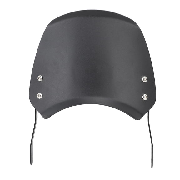 YAHHU Motorcycle Windshield Aluminum Universal Front Wind Deflector with Mount for 6.5in to 9.45in / 16.51cm to 24cm Round Headlights Black