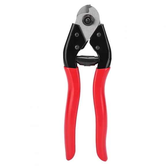 YAHHU Mountain Bike Line Pipe Wrench Wire Cutter, Premium Chrome Vanadium Steel Brake Shifting Lever Internal Line Plier For Bicycle Repair, Red Handle Cycling Maintenance Tool (7.5 inches / 19 cm)